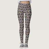 Abstraktes digitales Muster 1219 - Leggings (Vorderseite)