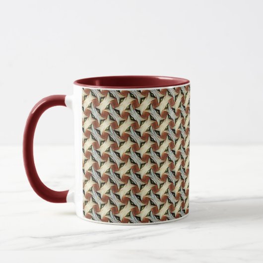 Abstraktes digitales Muster 1220 - Kaffeetasse (Links)