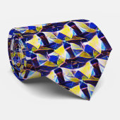 Abstraktes digitales Musterdesign 1216 - Krawatte  (Gerollt)