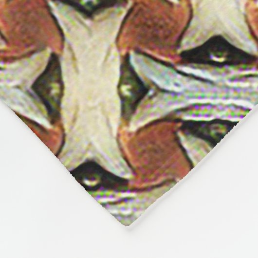Abstraktes digitales Musterdesign 1220 - Blanket Fleecedecke (Ecke)