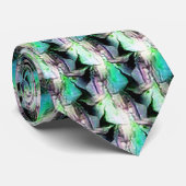 Abstraktes digitales Musterdesign 1221 - Krawatte  (Gerollt)