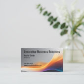 Abstraktes digitales Wave Web Designer High Tech I Visitenkarte (Stehend Vorderseite)