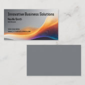 Abstraktes digitales Wave Web Designer High Tech I Visitenkarte (Vorne/Hinten)