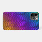 Abstraktes digitales Waves-Design Case-Mate iPhone Hülle (Rückseite (Horizontal))