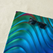 Abstraktes digitales Waves-Design Strandtuch (Beispiel)