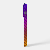 Abstraktes digitales Wellen saures psychedelisches iPhone Hülle (Linke Seite)
