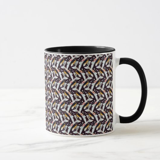 Abstraktes Digitalmuster 1219 - Kaffeemaschine Tas Tasse (Rechts)