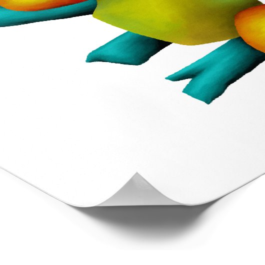 Abstraktes Ding Poster (Ecke)