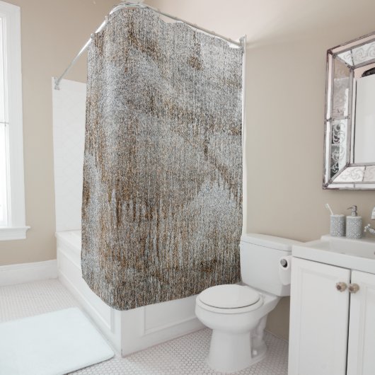 Abstraktes Dirty Concrete Surface Concept, Close C Duschvorhang (Beispiel)