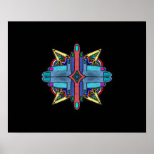 Abstraktes Diversity Hände Malerei - Poster.