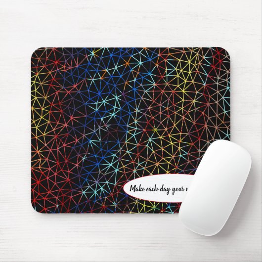 abstraktes Drahtdesign mit Kostenvoranschlag Mousepad (Mit Mouse)