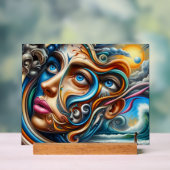 Abstraktes Dreamscape Ozean Ruhe und kosmisches Wu Acrylschild (Neutral)