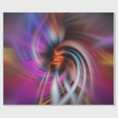 Abstraktes Drehen Geschenkpapier (Flach)