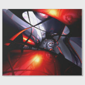 Abstraktes Drehgelenk Geschenkpapier (Flach)