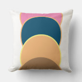 Abstraktes Drehkissen - farbiges Wappen Kissen (Vorderseite)