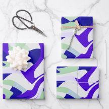 Abstraktes Drehmuster in Coolen Farbtönen