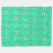 Abstraktes Drehmuster - Jadegrün Fleecedecke (Vorderseite (Horizontal))