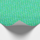 Abstraktes Drehmuster - Jadegrün Geschenkpapier (Ecke)
