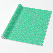 Abstraktes Drehmuster - Jadegrün Geschenkpapier (Ungerollt)