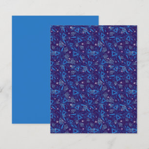 Abstraktes Dreieck Blaues Wasser Eiskrem Scrapbook