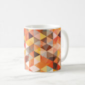 Abstraktes Dreieck Geometrisches Nahtloses Muster Kaffeetasse (VorderseiteRechts)