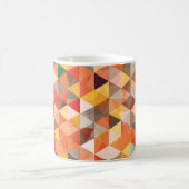 Abstraktes Dreieck Geometrisches Nahtloses Muster Kaffeetasse (Mittel)