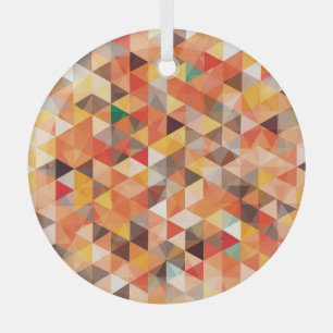 Abstraktes Dreieck Geometrisches Nahtloses Muster Ornament Aus Glas