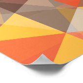 Abstraktes Dreieck Geometrisches Nahtloses Muster Poster (Ecke)