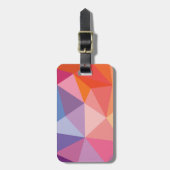Abstraktes Dreieck-Muster Gepäckanhänger (Vorderseite vertikal)