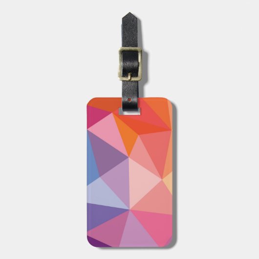 Abstraktes Dreieck-Muster Gepäckanhänger (Vorderseite vertikal)