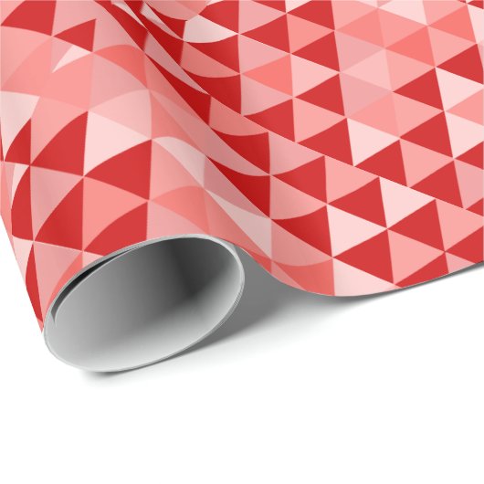 Abstraktes Dreieck-Muster Geschenkpapier (Rolleneckpunkt)