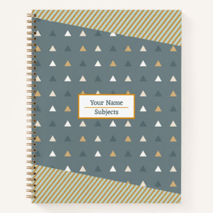 Abstraktes Dreieck-Notebook Notizblock