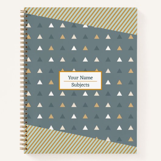Abstraktes Dreieck-Notebook Notizblock (Vorderseite)