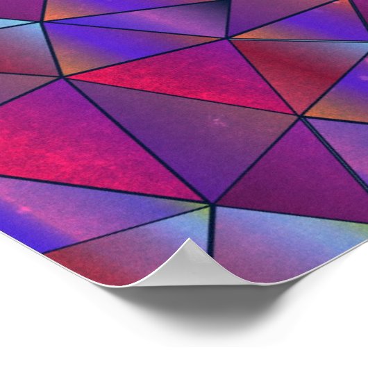 Abstraktes Dreieck Poster (Ecke)