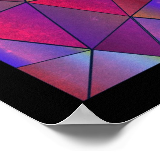 Abstraktes Dreieck Poster (Ecke)