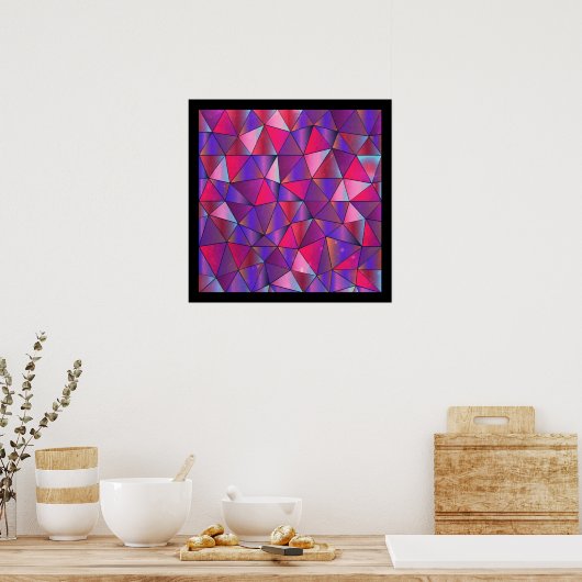 Abstraktes Dreieck Poster (Küche)