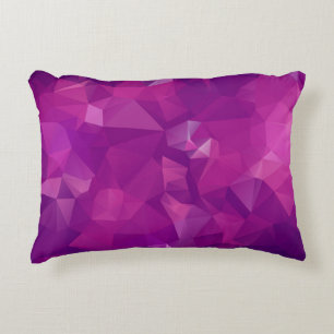 Abstraktes dreieckiges violettes Textur-Background Dekokissen