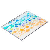 Abstraktes Droplet-Kunstbuch Notizblock (Linke Seite)