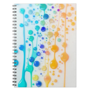 Abstraktes Droplet-Kunstbuch Notizblock