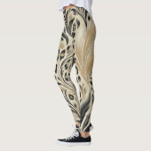 Abstraktes Druckdesign für Tiere 6 Leggings (Links)