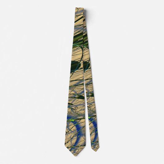 Abstraktes Dschungeldesign Krawatte (Vorderseite)