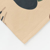 Abstraktes Dschungelnahtloses Muster, Wildtierrück Fleecedecke (Ecke)