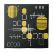 Abstraktes Dunkelklee Fliese (Vorderseite)