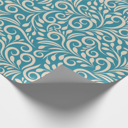 Abstraktes dunkles Blasenmuster Geschenkpapier (Ecke)