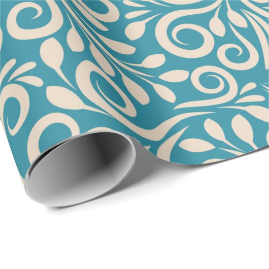 Abstraktes dunkles Blasenmuster Geschenkpapier (Rolleneckpunkt)