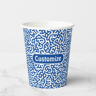 Abstraktes dunkles Lila künstlerisches Turing-Must Pappbecher