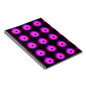 Abstraktes dunkles Rosa: Glühen nahtlos Notizblock (Rechte Seite)