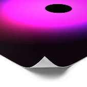 Abstraktes dunkles Rosa: Glühen nahtlos Poster (Ecke)