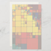 abstraktes, dynamisches Regenbogengeometrie Briefpapier (Vorne/Hinten)