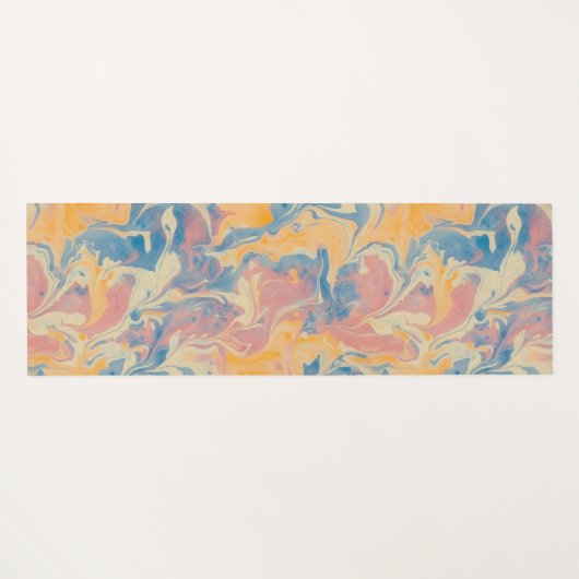 Abstraktes Ebru Yogamatte (Rückseite (Horizontal))